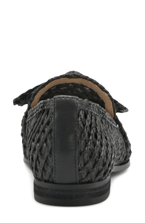 Charles David Finite Water Resistant Raffia Loafer In Black