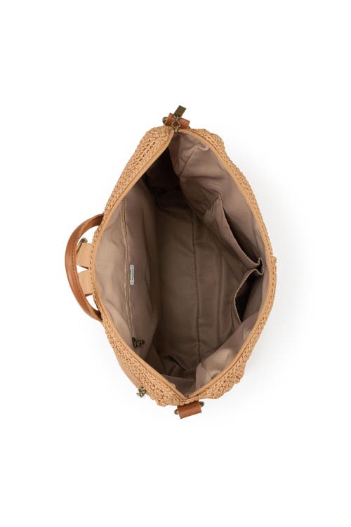 The Sak Women's Los Feliz Crochet Backpack In Bamboo