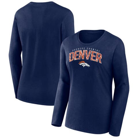 Denver Broncos NFL Majestic Women's Lace Accent T-shirt