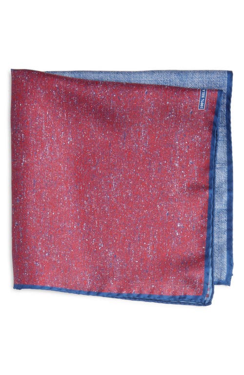 Shop Nordstrom Four Panel Silk Pocket Square In Red