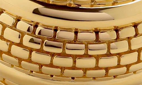 Monica Vinader Heirloom Chunky Huggie Hoop Earrings In 18ct Gold Vermeil