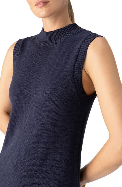 Shop Sanctuary Life Is Easy Sleeveless Sweater Minidress In Heritage Navy