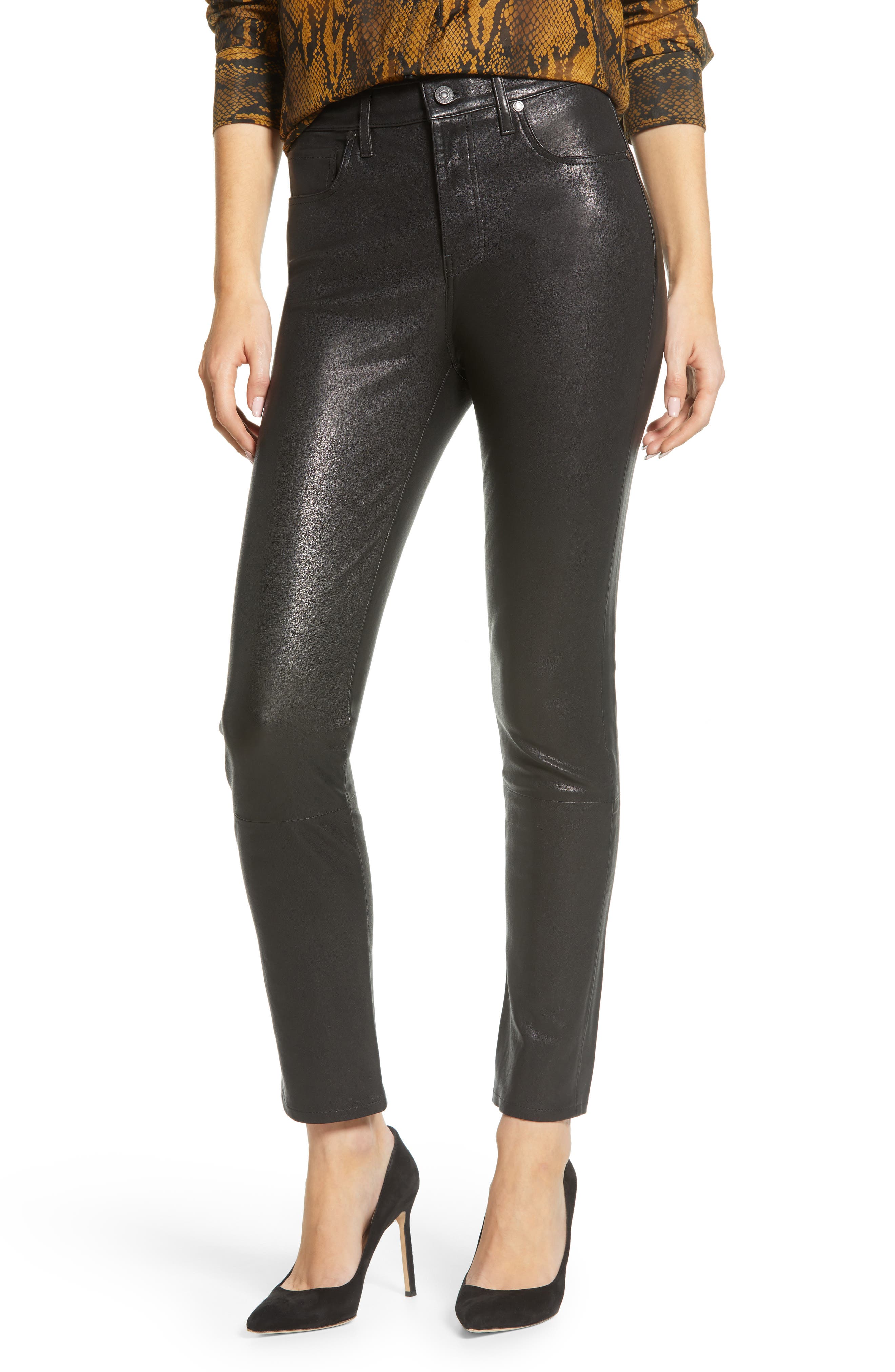 citizens of humanity leather jeans