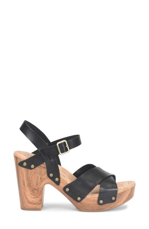 Shop Kork-ease ® Drew Platform Sandal In Black F/g