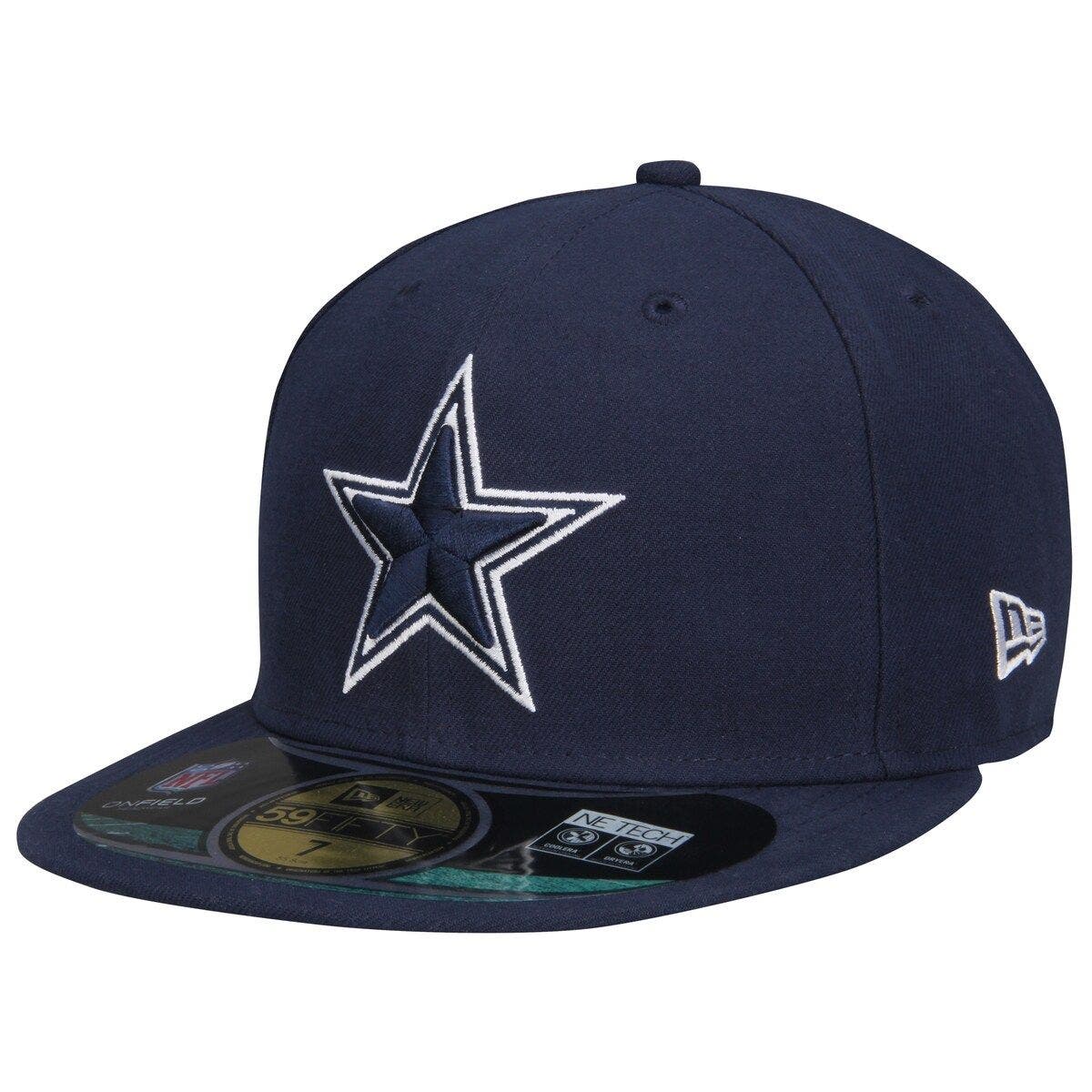 all black dallas cowboys fitted hat