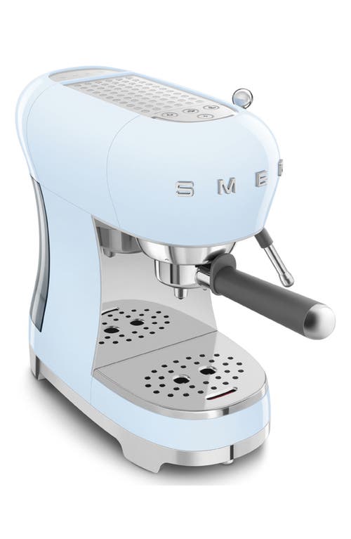 Smeg Manual Espresso Machine In Pastel Blue