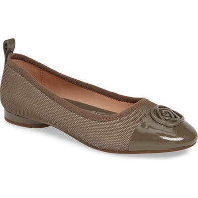 Taryn Rose Paige Cap Toe Ballet, Grey