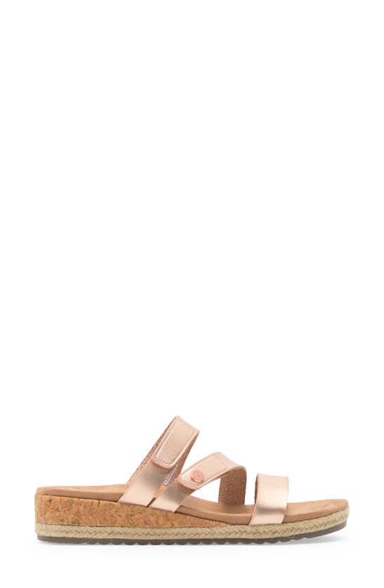 Shop Skechers X Martha Stewart Breezie Wedge Slide Sandal In Rose Gold
