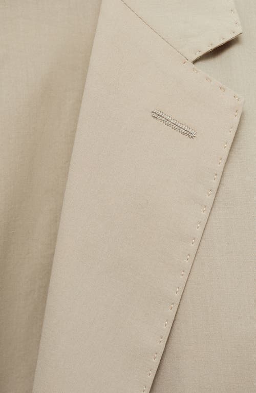 Mango Lightweight Cotton Sport Coat In Beige