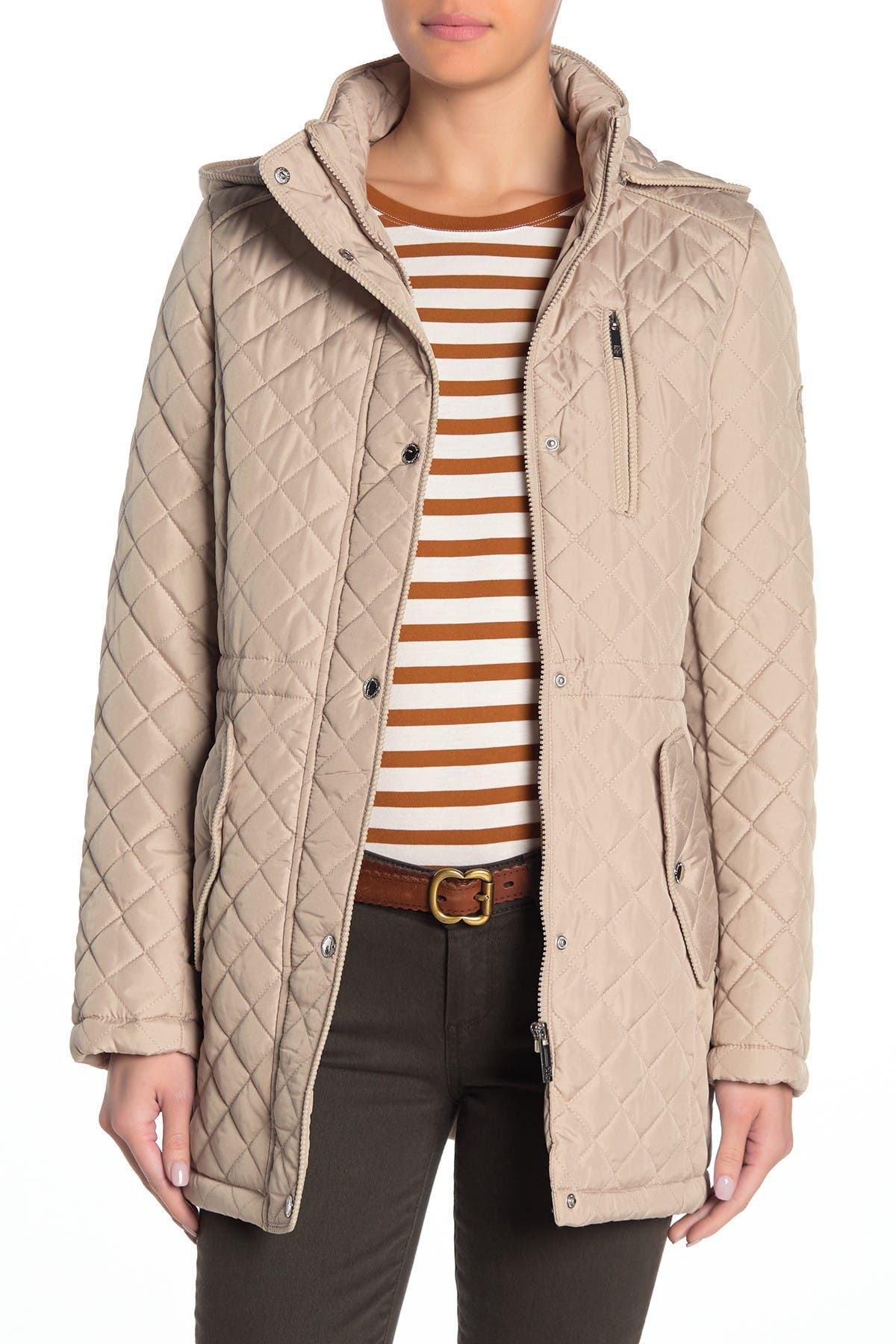 tommy quilted hooded jacket