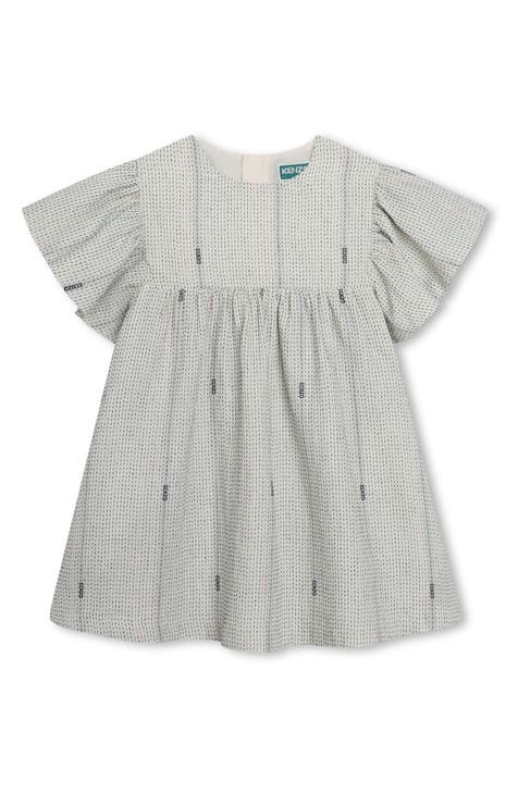 Kids' Flutter Sleeve Cotton Dress (Little Kid & Big Kid)