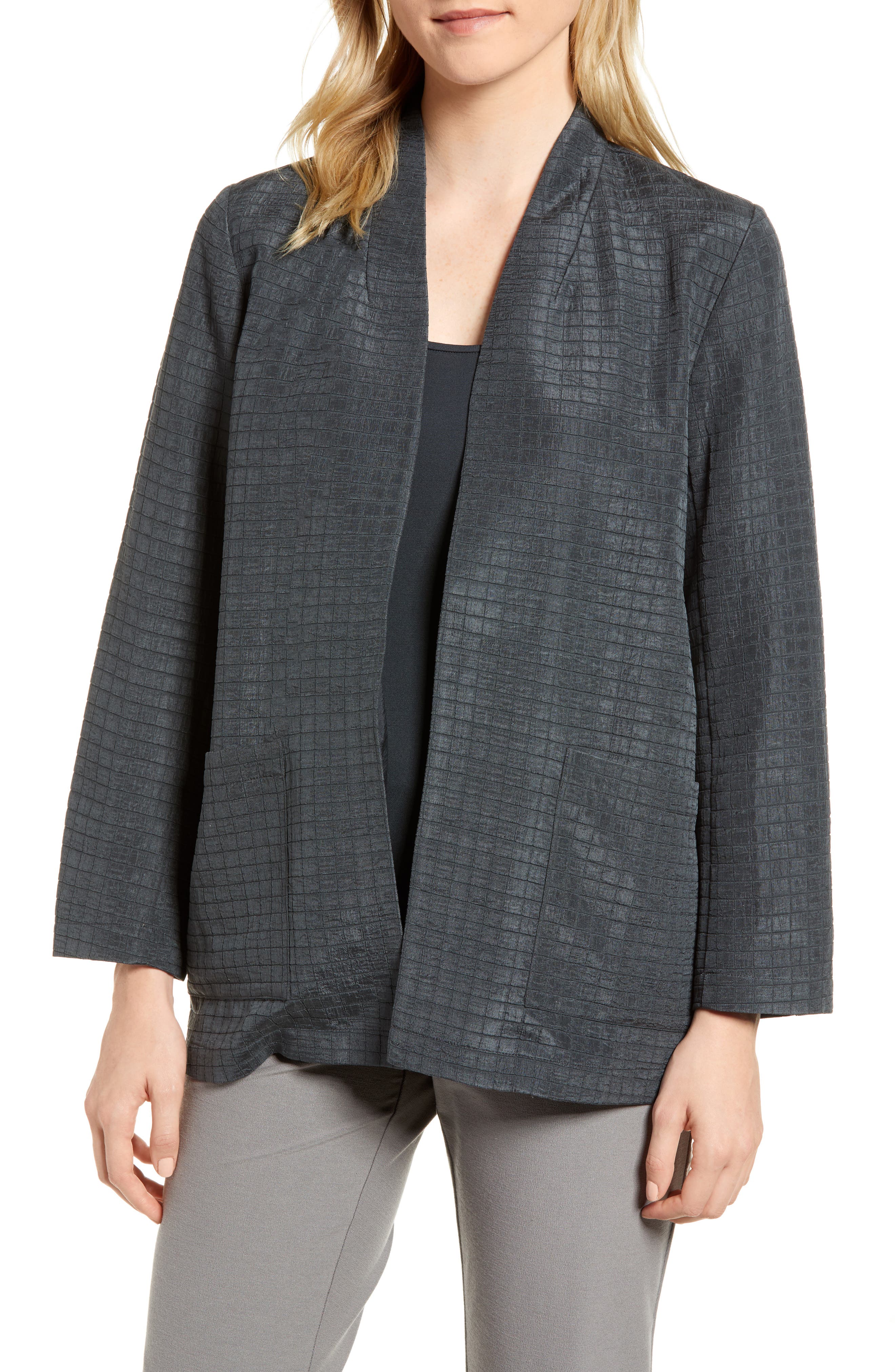 eileen fisher silk kimono jacket