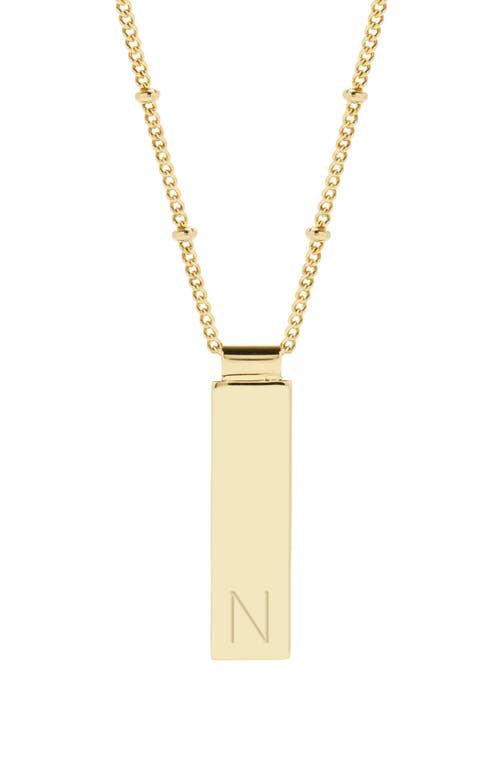 Maisie Initial Pendant Necklace in Gold N