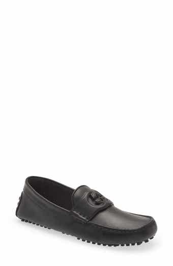 Gucci ayrton leather & web driver loafers Clearance