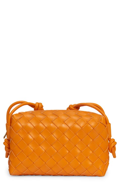 Longchamp Extra Small Le Pliage Leather Top Handle Bag in Orange at Nordstrom