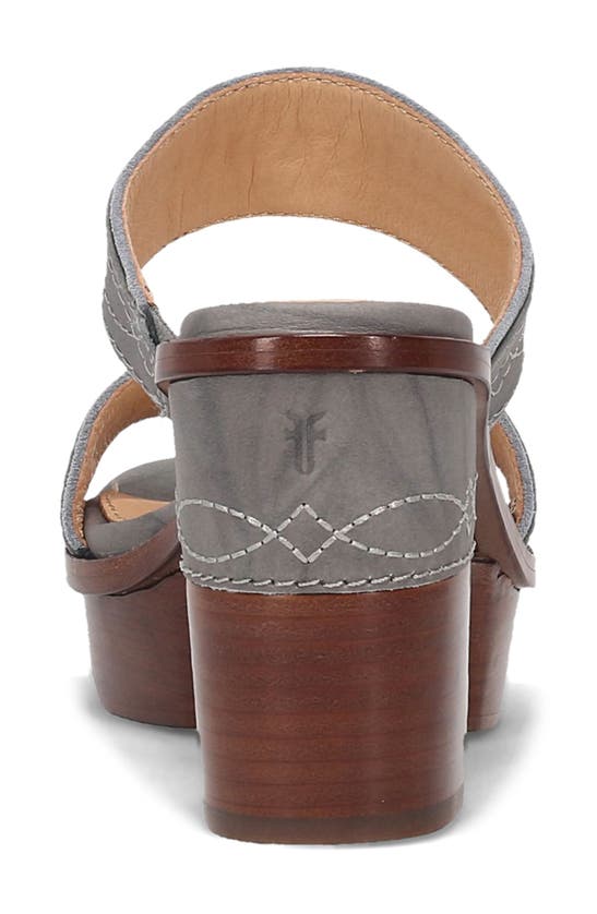 Frye Pipa Platform Sandal In Grey Sky