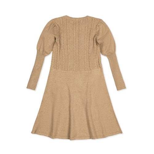 HOPE & HENRY HOPE & HENRY BABY GIRLS' ORGANIC CABLE BODICE SWEATER DRESS, INFANT 