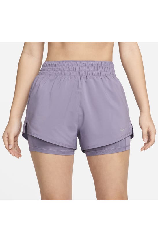 Shop Nike Dri-fit High Waist Shorts In Daybreak