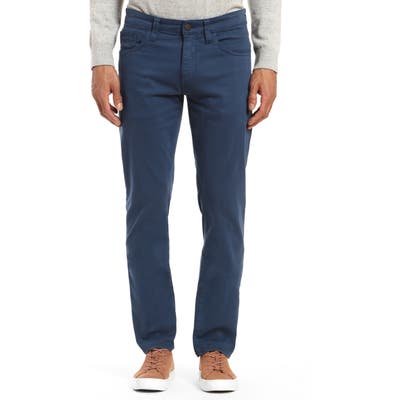 Mavi Jeans Zach Straight Leg Twill Pants, Blue