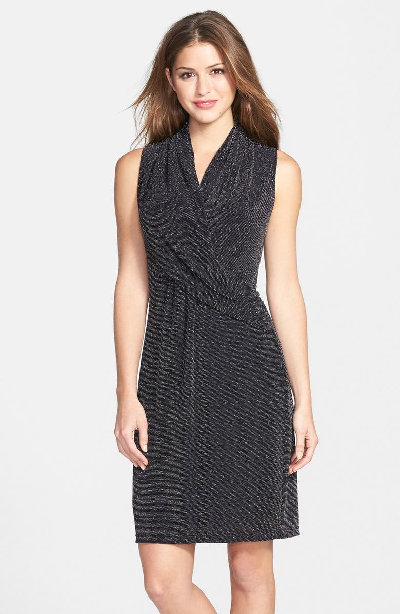 Marc New York by Andrew Marc Metallic Knit Fit & Flare Dress | Nordstrom