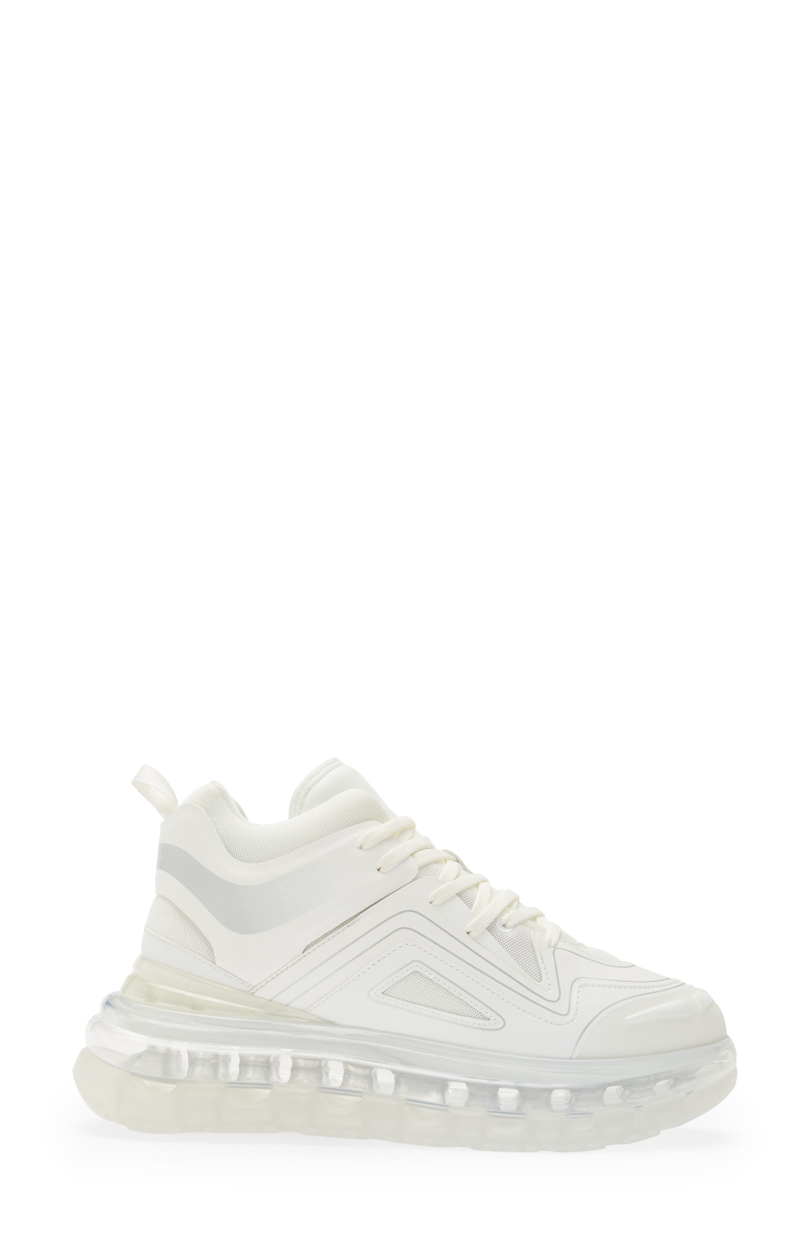 SHOES 53045 Bump'Air Platform Sneaker in White | Smart Closet