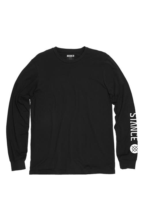 Stance Icon Long Sleeve Graphic T-Shirt Black at Nordstrom,