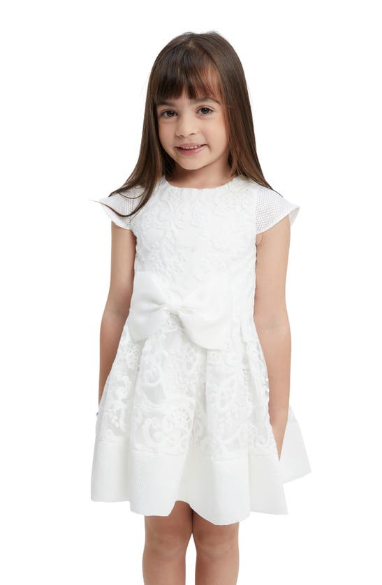 Shop Bardot Junior Kids' Ava Starlet Embroidered Party Dress In Ivory