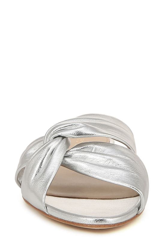 Shop Veronica Beard Seraphina Slide Sandal In Silver