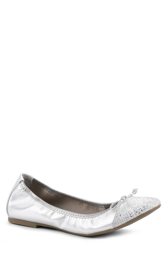 White Mountain Footwear Sunnyside Ii Ballet Flat In Ice/ Multi