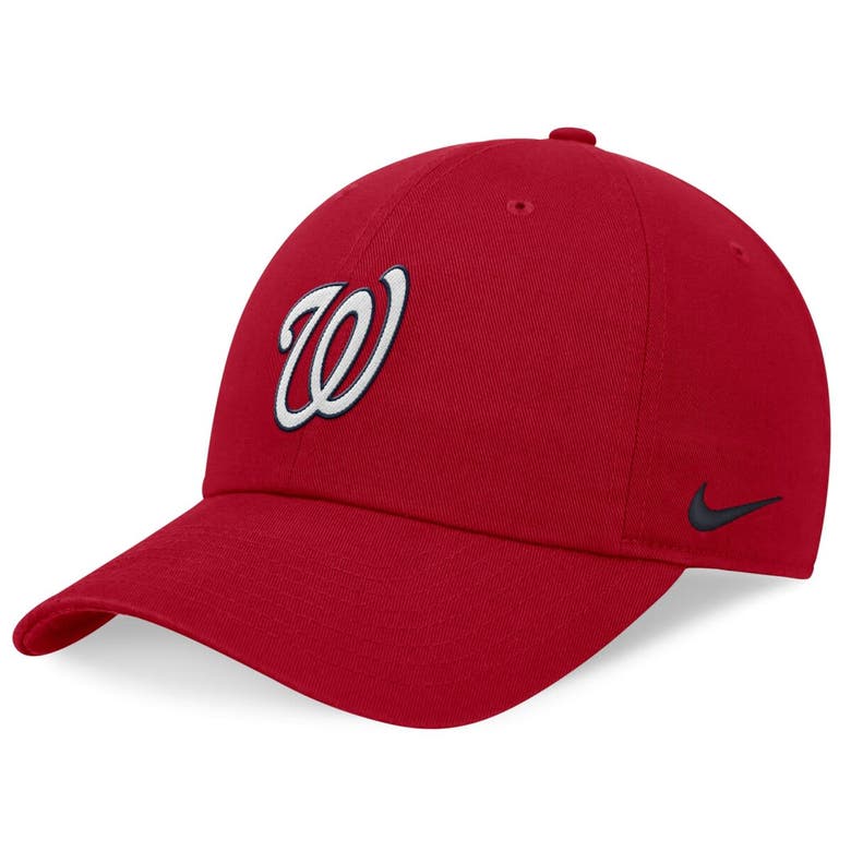 Nike Red Washington Nationals Evergreen Club Adjustable Hat