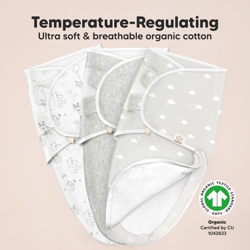 Keababies 3-pack Soothe Zippy Swaddle Wrap In Aspire