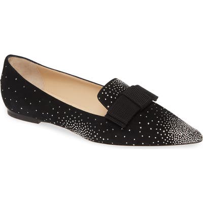 Jimmy Choo Gala Bow Flat - Black