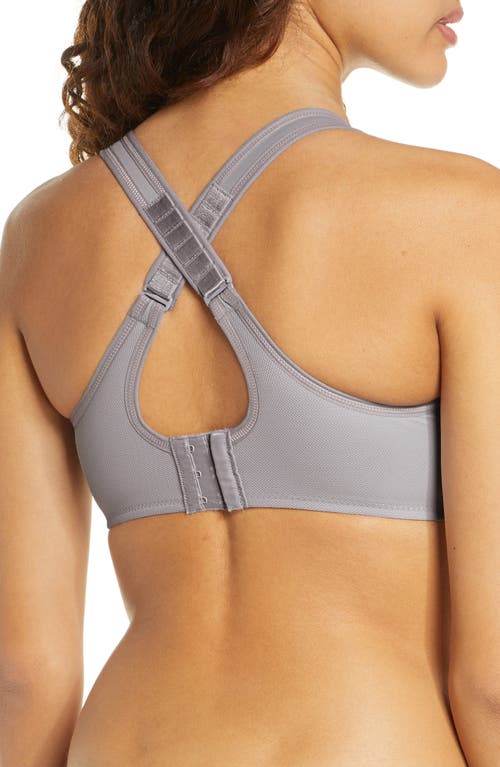 Shop Wacoal Simone Seamless Underwire Sports Bra In Lilac Gray W/zephyr