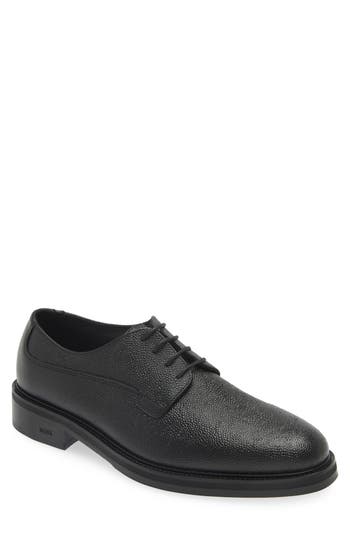 Hugo Boss Boss Larry Leather Derby In Black