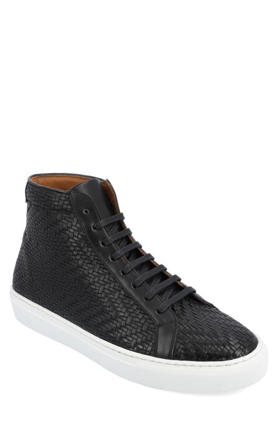 Shop Taft High Top Sneaker In Black Woven