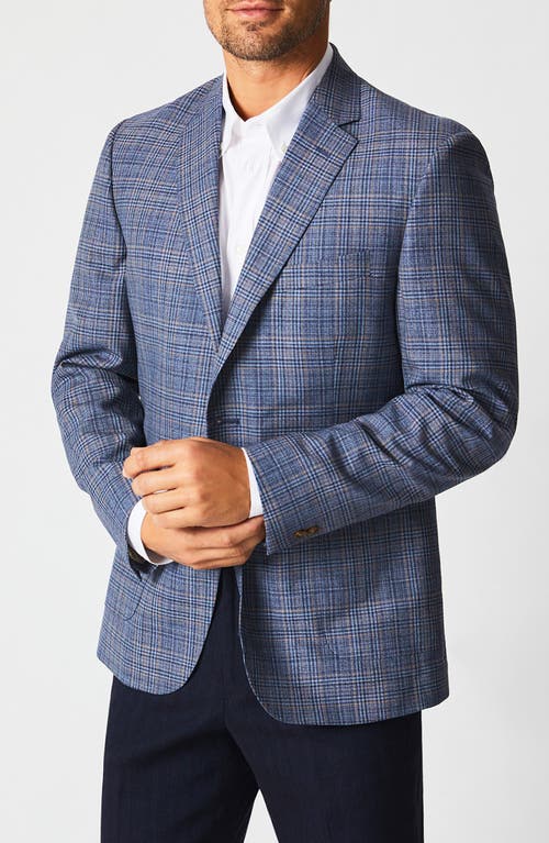 Shop Billy Reid Virgin Wool Blend Sport Coat In Blue Plaid