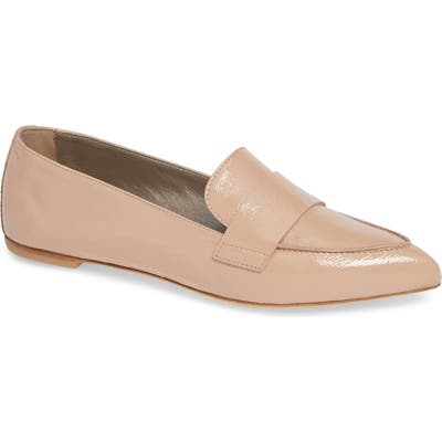 Agl Softy Pointy Toe Moccasin Loafer - Beige