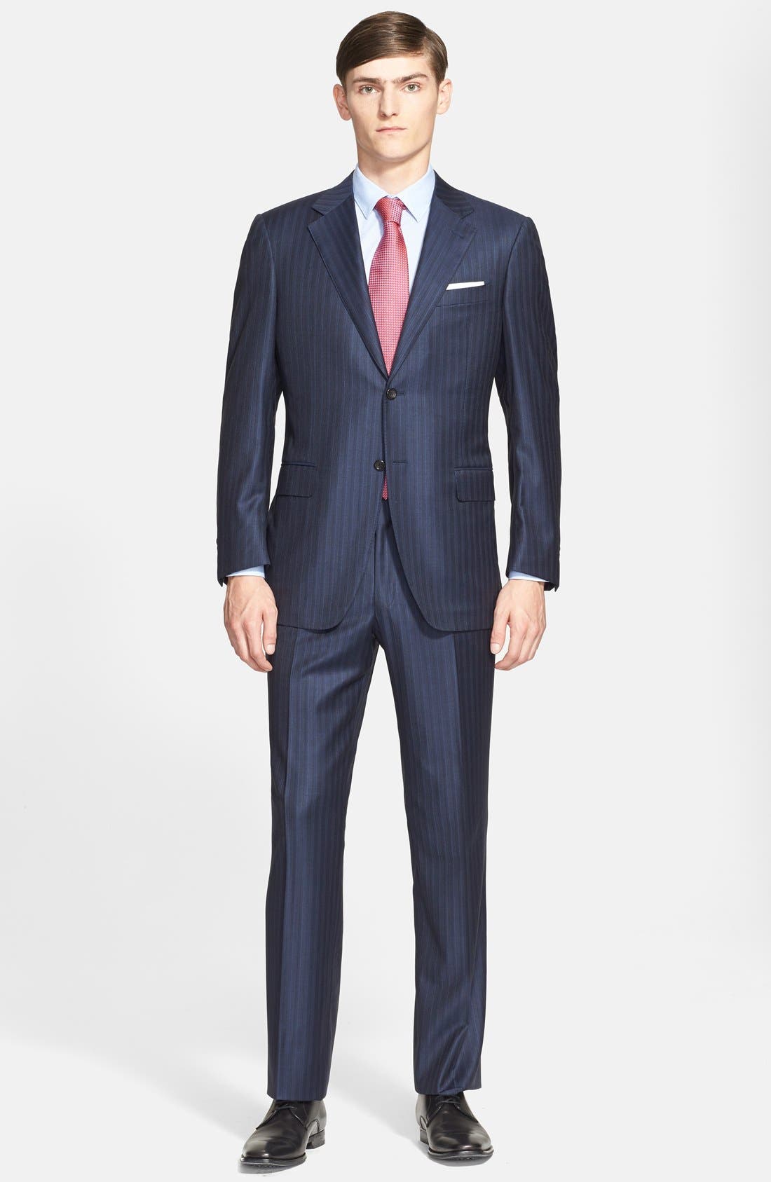 Canali Classic Fit Stripe Wool Suit Nordstrom