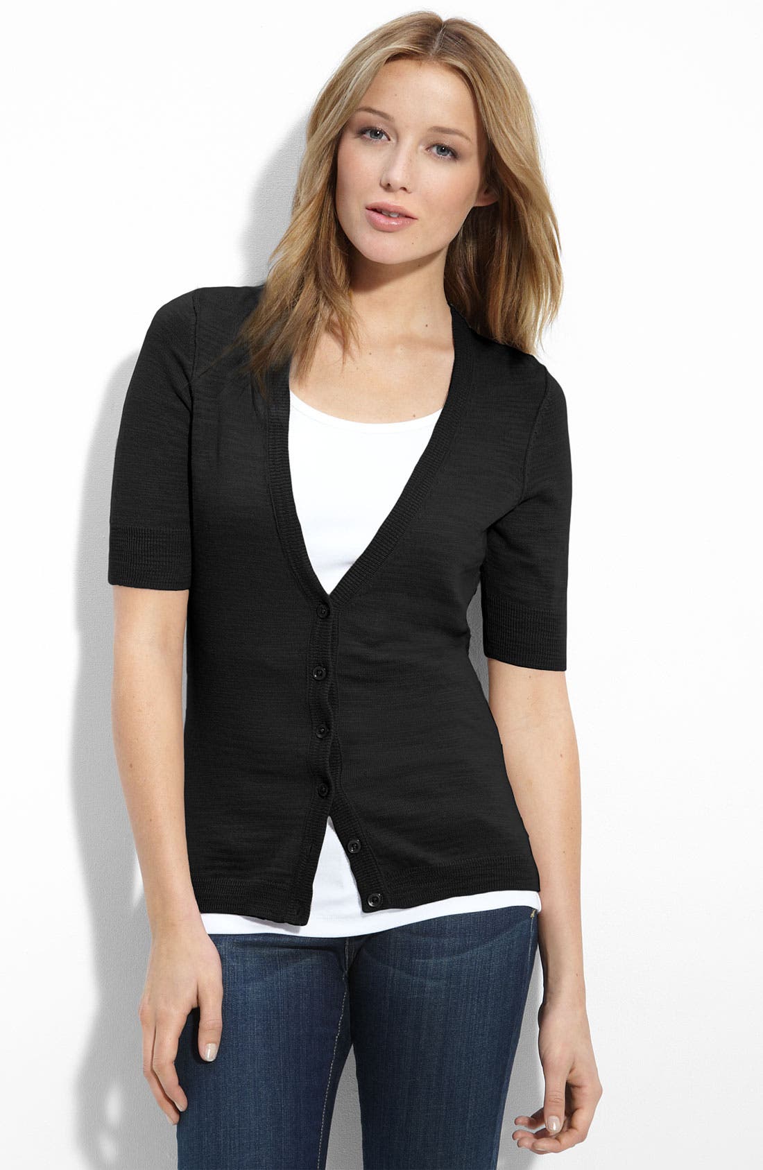 Caslon® Elbow Sleeve Cardigan Nordstrom