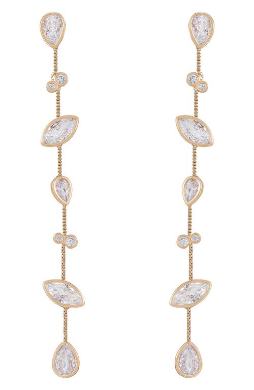 Ettika Crystal Linear Earrings in Gold at Nordstrom