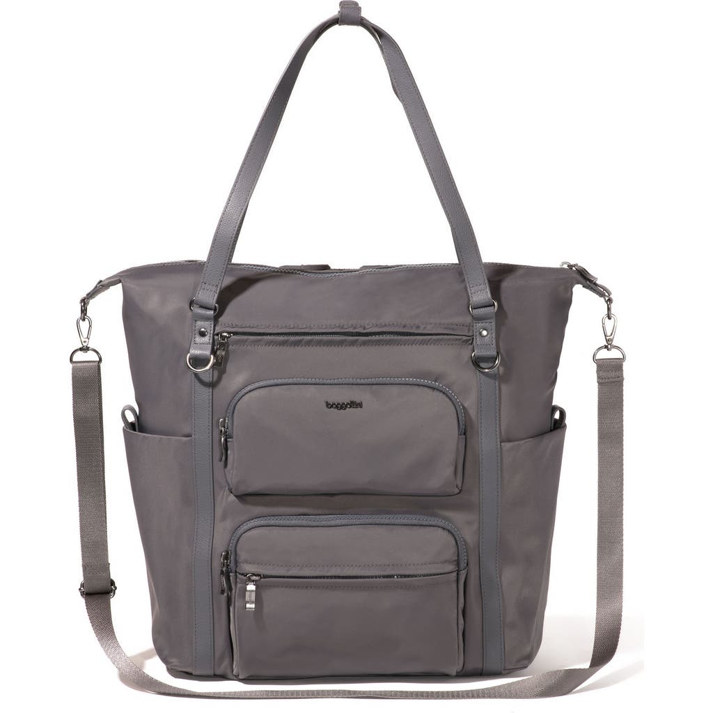 Baggallini Nolita Convertible Backpack In Smoke Twill