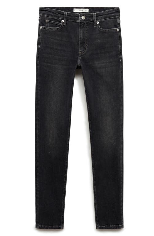 Shop Mango Newisa Skinny Jeans In Open Grey