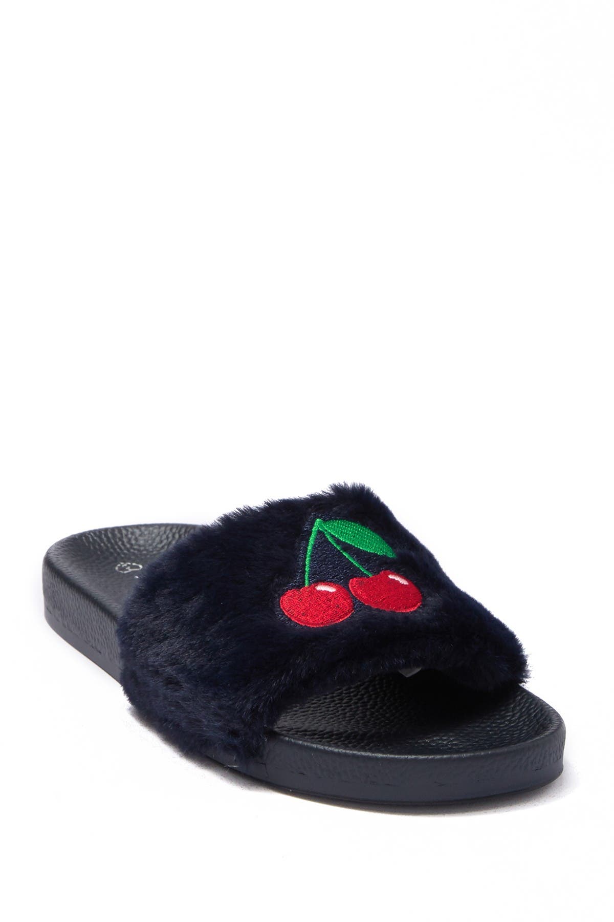 pj salvage fur slide slippers