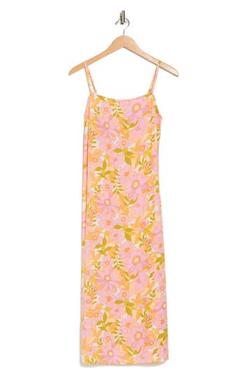 Billabong Golden Hour Maxi Dress In Bright Pink