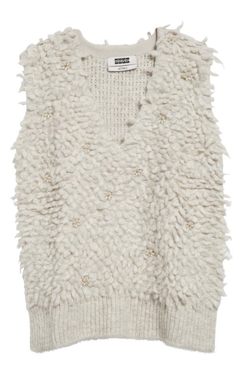 EENK EENK EMBELLISHED V-NECK SWEATER VEST 