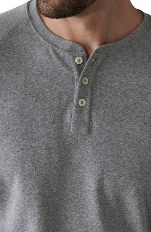 The Normal Brand Puremeso Everyday Henley In Athletic Grey