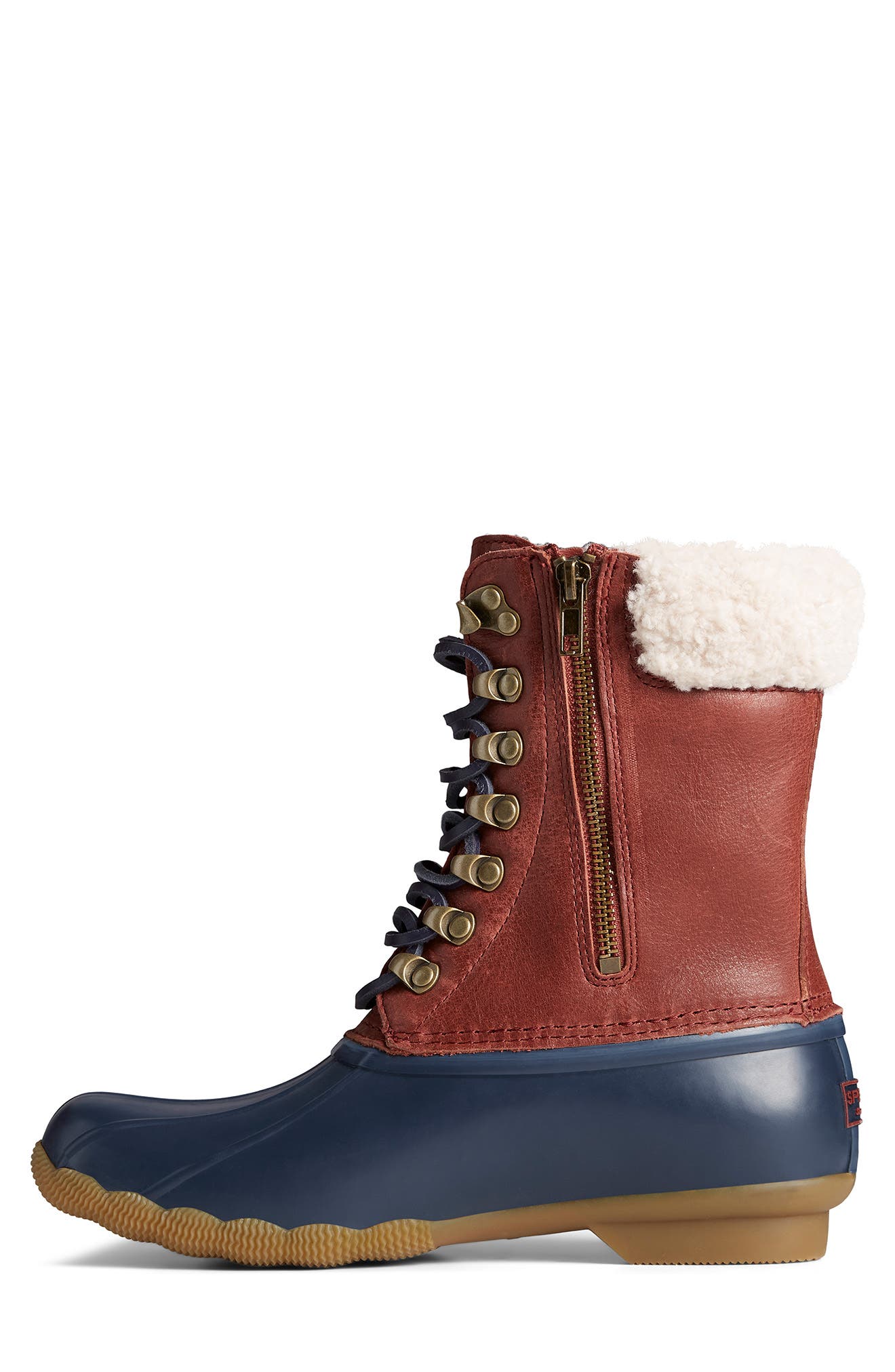 sperry shearling lined duck boots