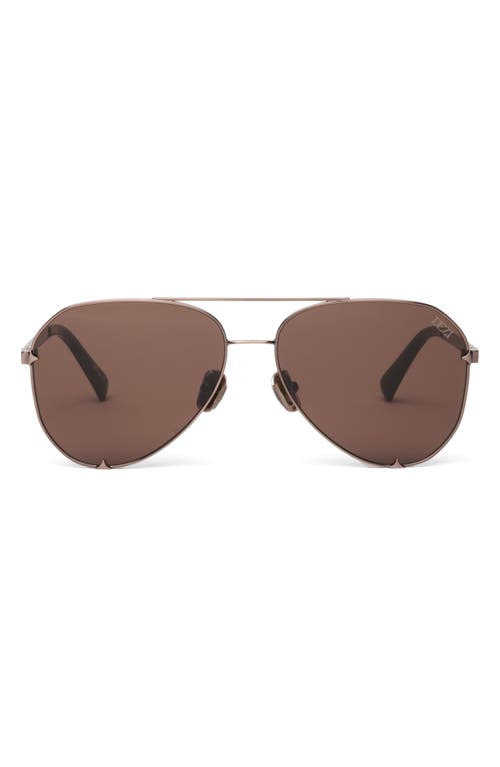 Blueprint 60mm Aviator Sunglasses in Chocolate /Cognac