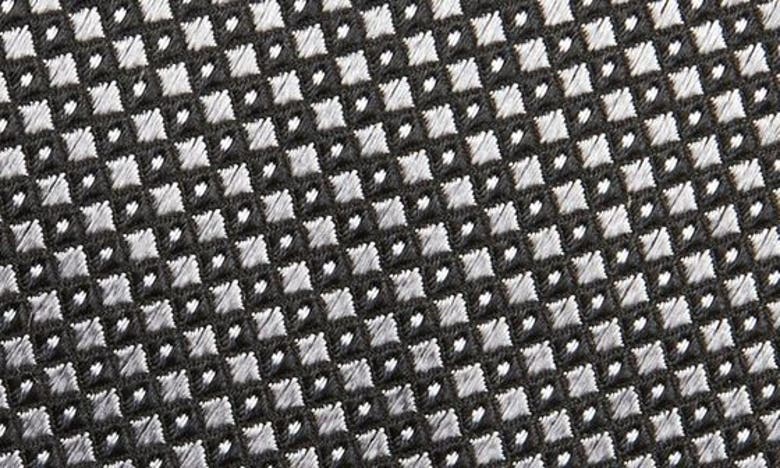 Shop Duchamp Geometric Silk Tie In Gray