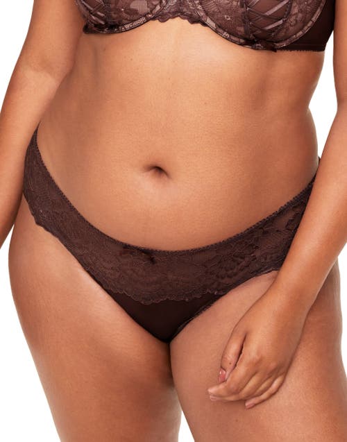 Shop Adore Me Enny Bikini Panties In Dark Brown